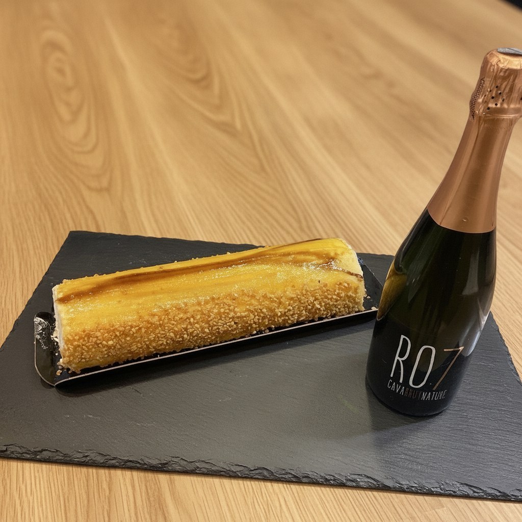 Braç de gitano i ampolla de cava RO7