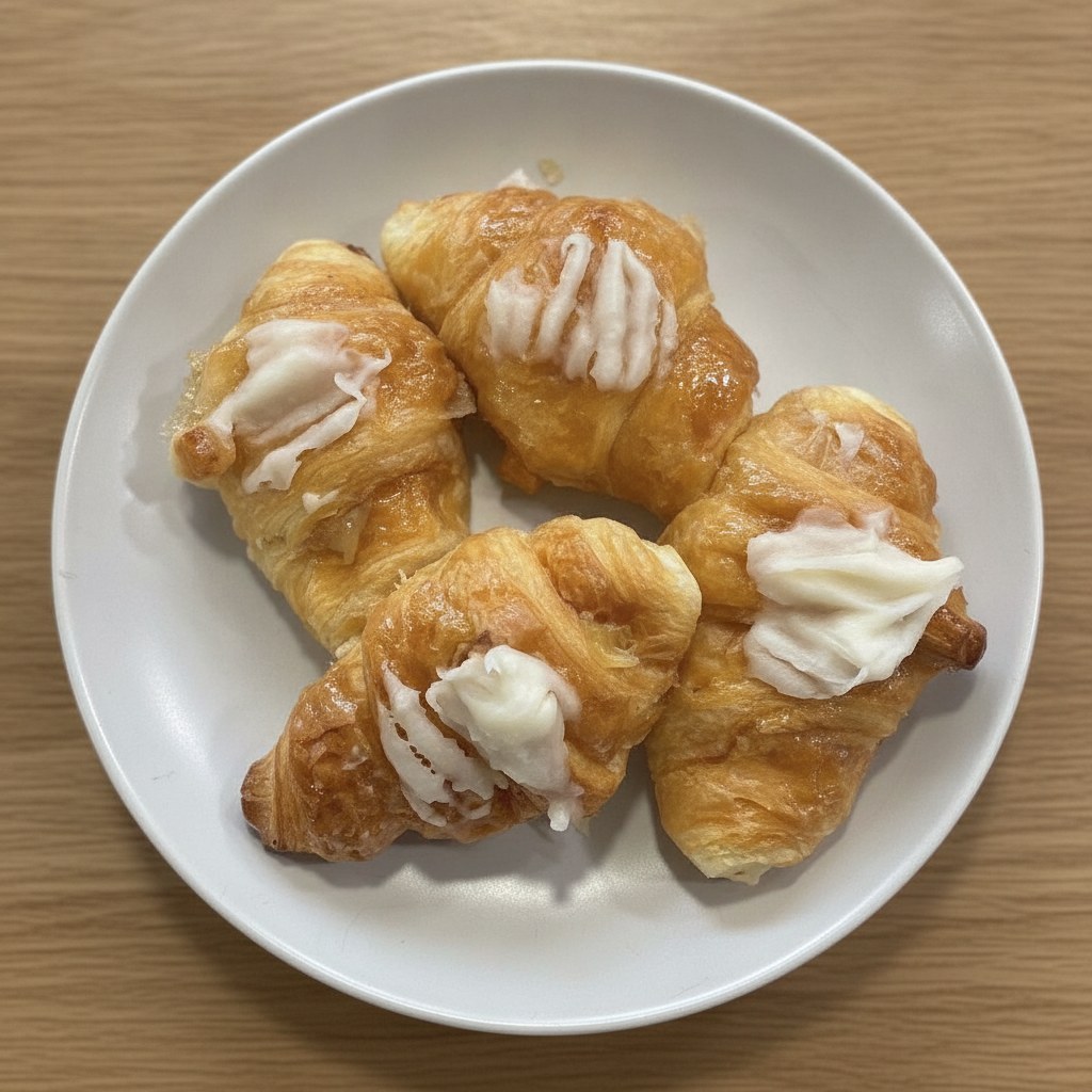 Croissant farcit de crema